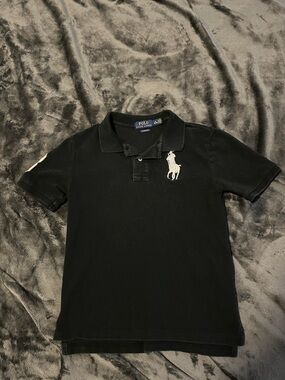 Polo by Ralph Lauren Classic Fit Black Polo Big Pony boys Medium